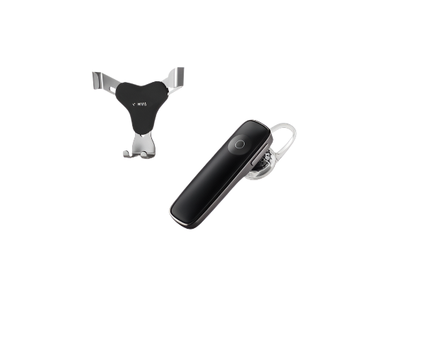 Casca bluetooth pentru telefon + Suport auto universal telefon