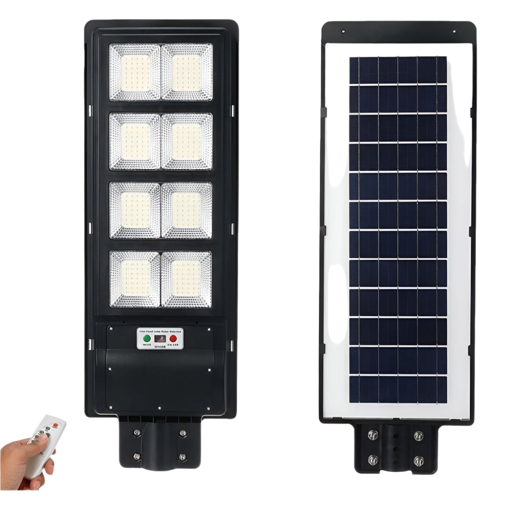 Lampa stradala pentru exterior 300w,cu panou solar inclus si telecomanda