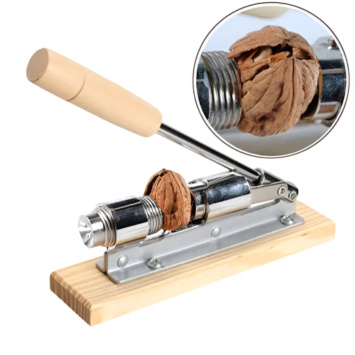 Spargator manual pentru nuci, material otel si lemn