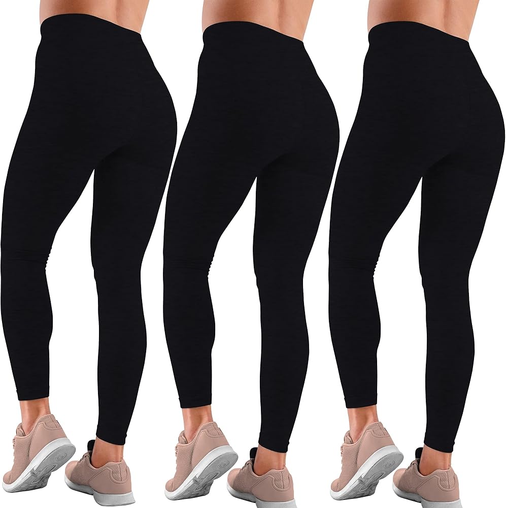 Set 3 colanti vatuiti NEGRI fara cusatura, marime universala, sezon toamna-iarna