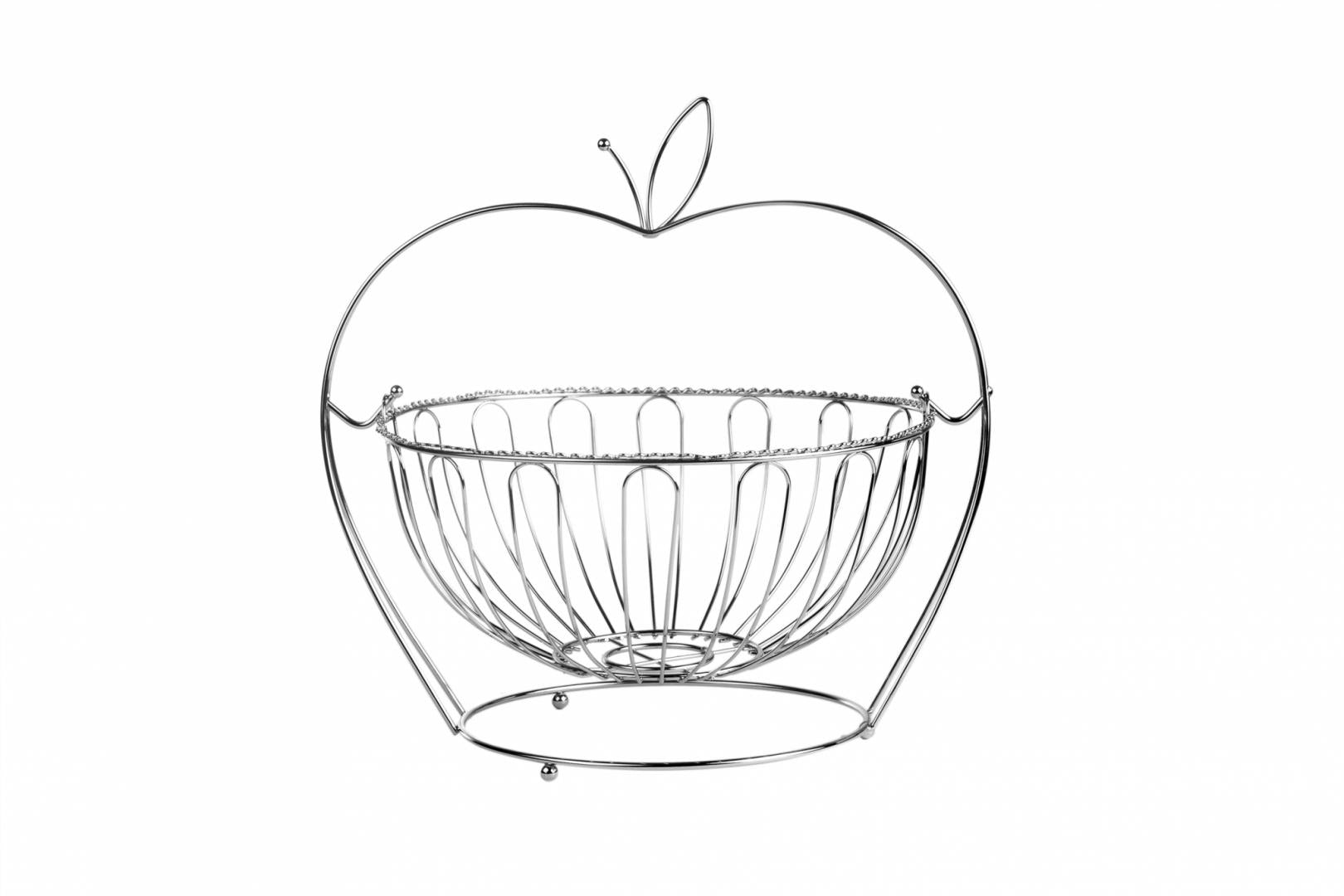 Cos fructe metalic cu stand, 30x29 cm