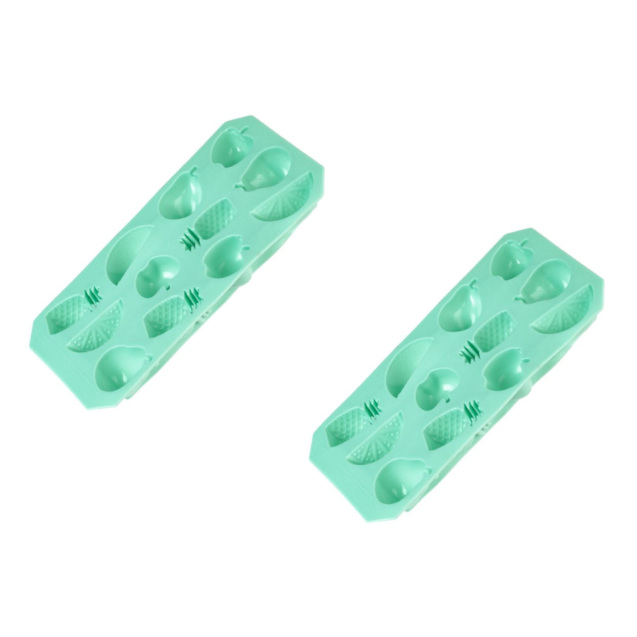 Set 2 x forma silicon model fructe, pentru gheata, 12 alveole