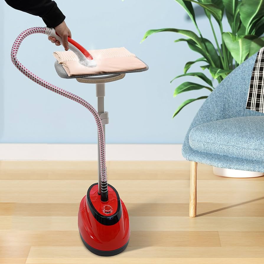 Aparat de Calcat Vertical cu Abur, 2000W, Portabil, cu Masa de Calcat