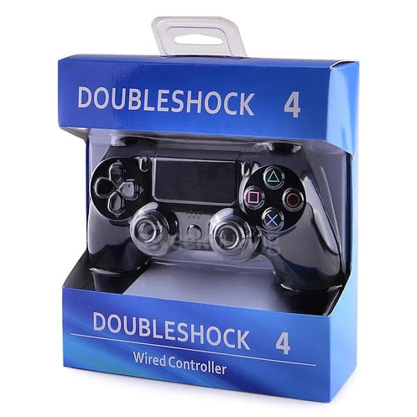 Controller Doubleshock, cu fir, pentru Playstation 4 cu vibratii