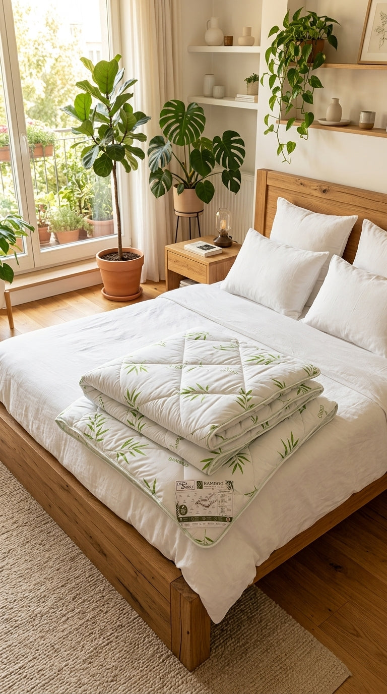 Pilotă Pufoasă fibre siliconice- Bamboo, 200x230cm (500 g/m²)Confort • Calitate • Rafinement