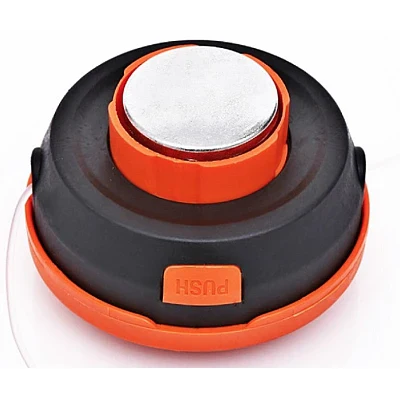 Set 2x Cap motocoasa buton metalic gri