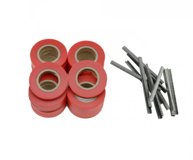 Set consumabile pentru aparat de legat vie/legume - 10 role banda + 10.000 capse