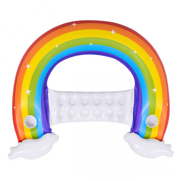 Fotoliu gonflabil Curcubeu cu suport pahar