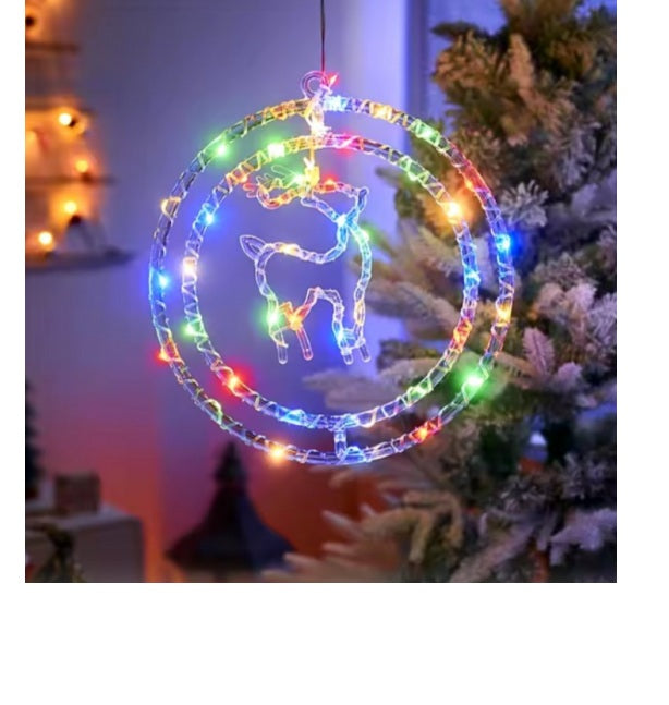 Ornament luminos model ren, 40 x 40 cm, multicolor, 220V