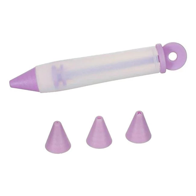 Set 2x Pos cofetarie tip stilou din silicon cu 4 varfuri