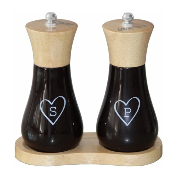 Set 2 rasnite sare si piper, 15 cm