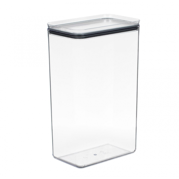 Recipient depozitare alimente transparent din plastic, stivuibil 4L