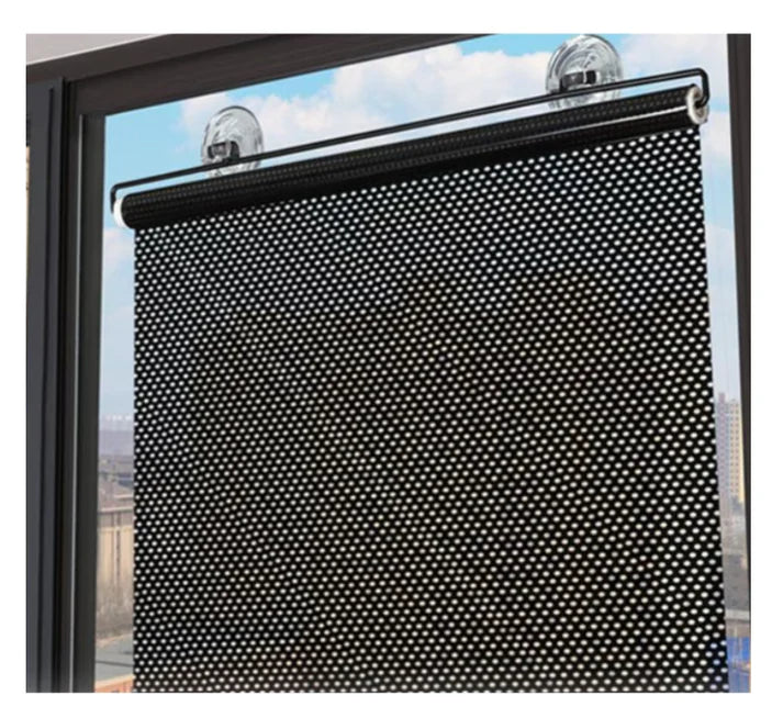 Rulou retractabil cu ventuze tip parasolar pentru casa sau masina 45x125 cm