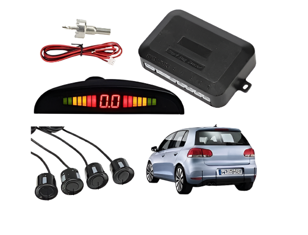 Sistem de asistenta parcare cu 4 senzori si afisaj cu LED