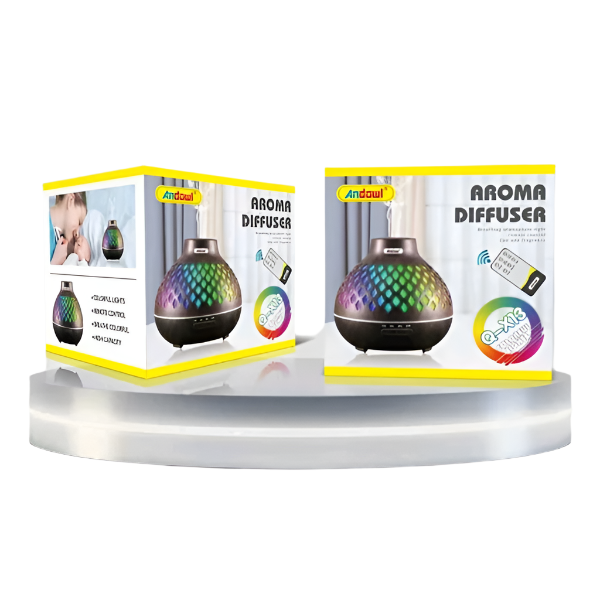 Umidificator multicolor cu telecomanda