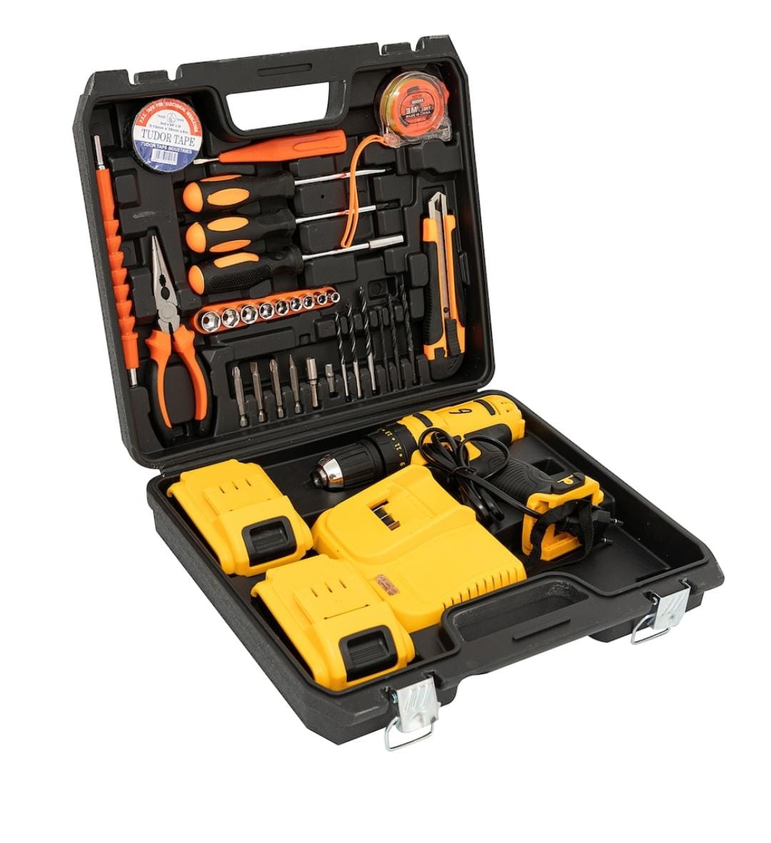 Masina de gaurit si insurubat  cu 2 acumulatori si incarcator + 30 acesorii