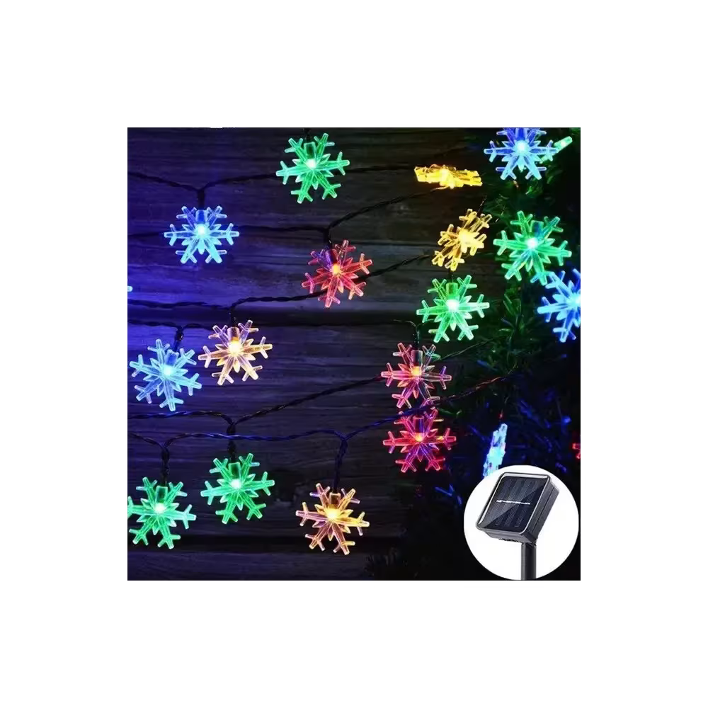 1+1 Cadou Instalatie Solara model Fulgi de Zapada, 7 metri, diverse culori