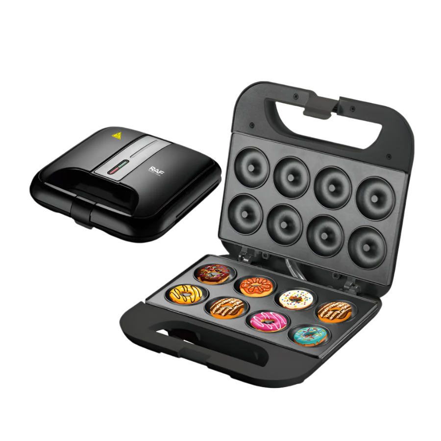 Aparat electric pentru preparat 8 gogosi - Donut maker RAF, 850W