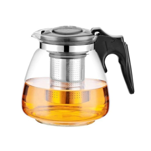 Ceainic din sticla, filtru din inox, capacitate 1250 ml
