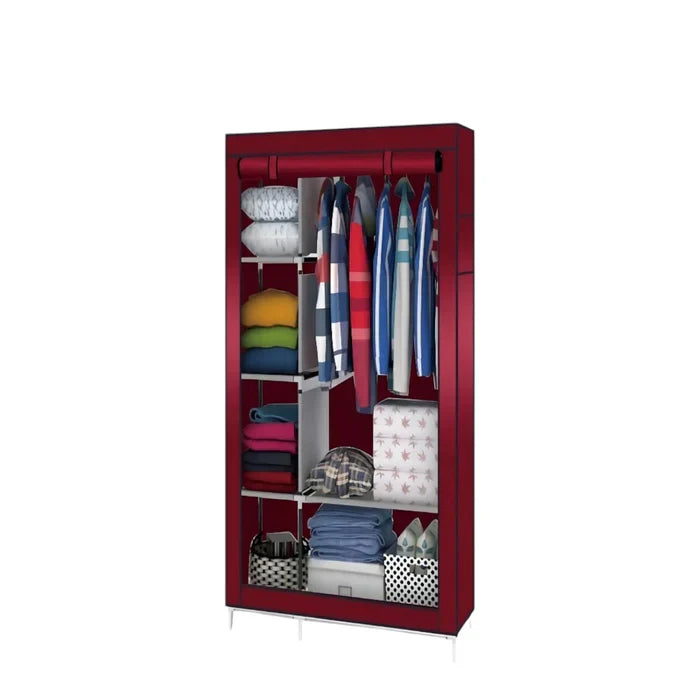 Dulap textil pentru haine, inchidere prin fermoar