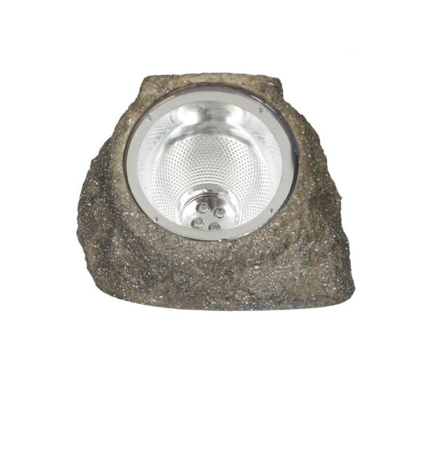 Lampa solara cu 4 becuri led model piatra 14.5x12.5x11cm