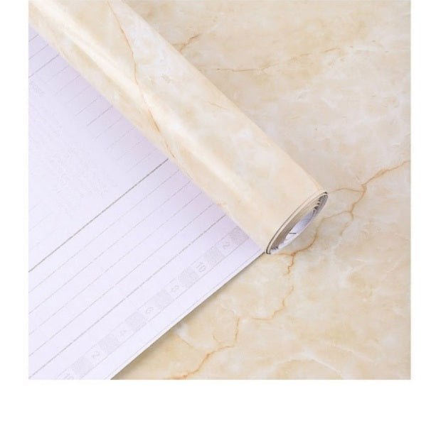 Set 2x Folie autoadeziva imitatie marmura crem 60 x 200 cm