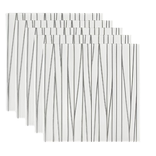 Set 10 x Tapet 3D Autoadeziv cu model argintiu