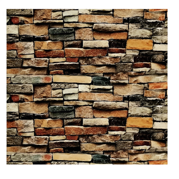 Set 5  x Placa autoadeziva perete tip caramida , impermeabila, 60x60 cm