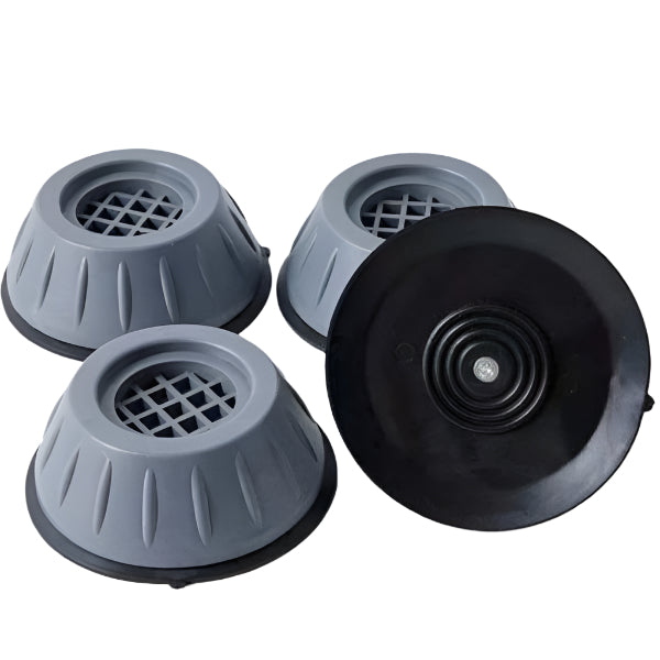 Set de 4 piese suport anti-zgomot și antiderapante pentru mașina de spălat,conice